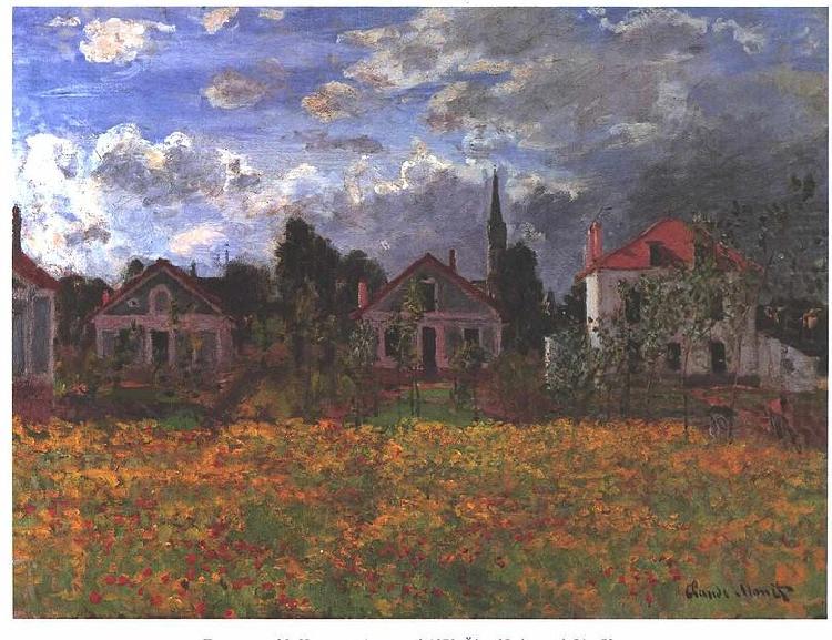 Claude Monet Maisons dArgenteuil china oil painting image